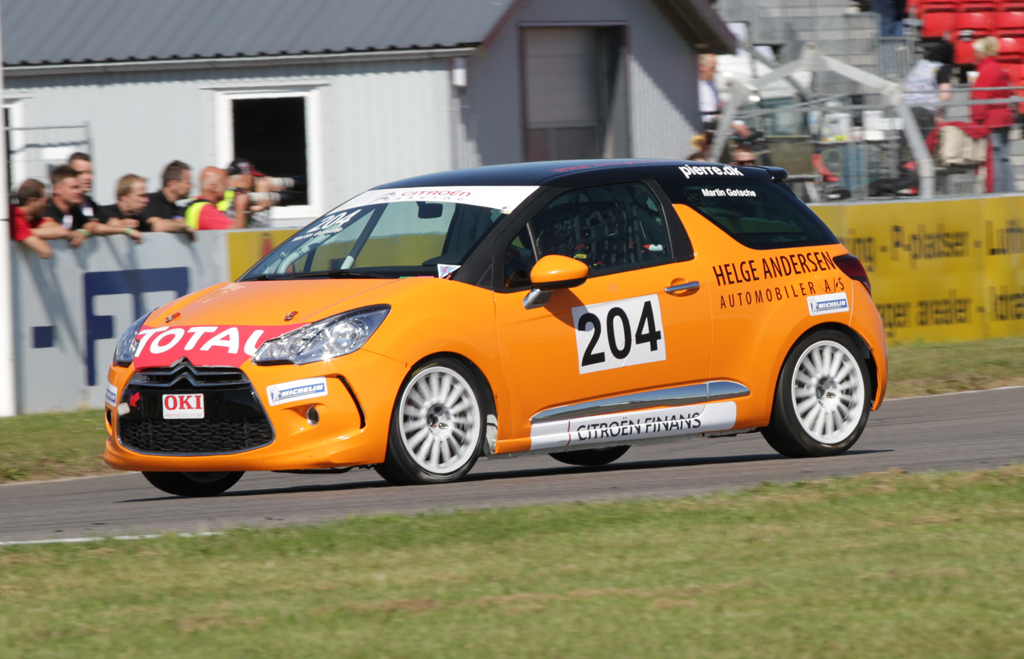 Martin Hald Gøtsche vandt andet løb i Citroen DS3 Cuppen
(Foto: Motorsporten.dk)